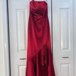 Red formal dress
